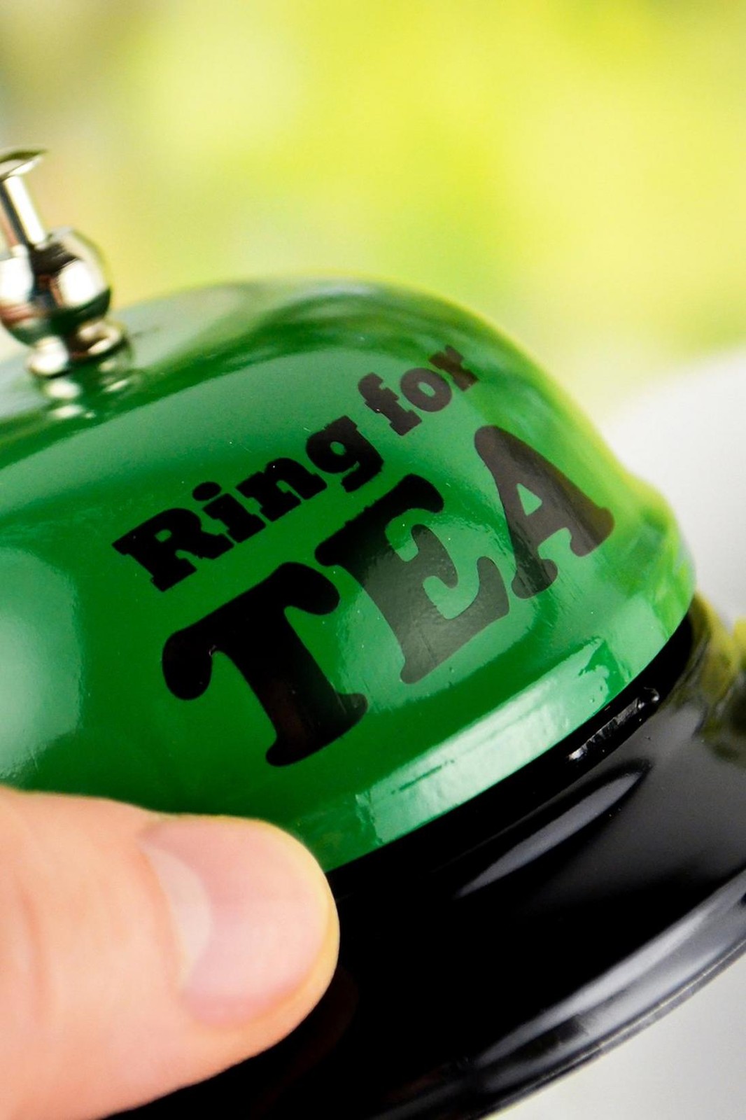 RING FOR TEA BELL – Kitchen Office Desk Drink Bar Room Table Home Accessory
