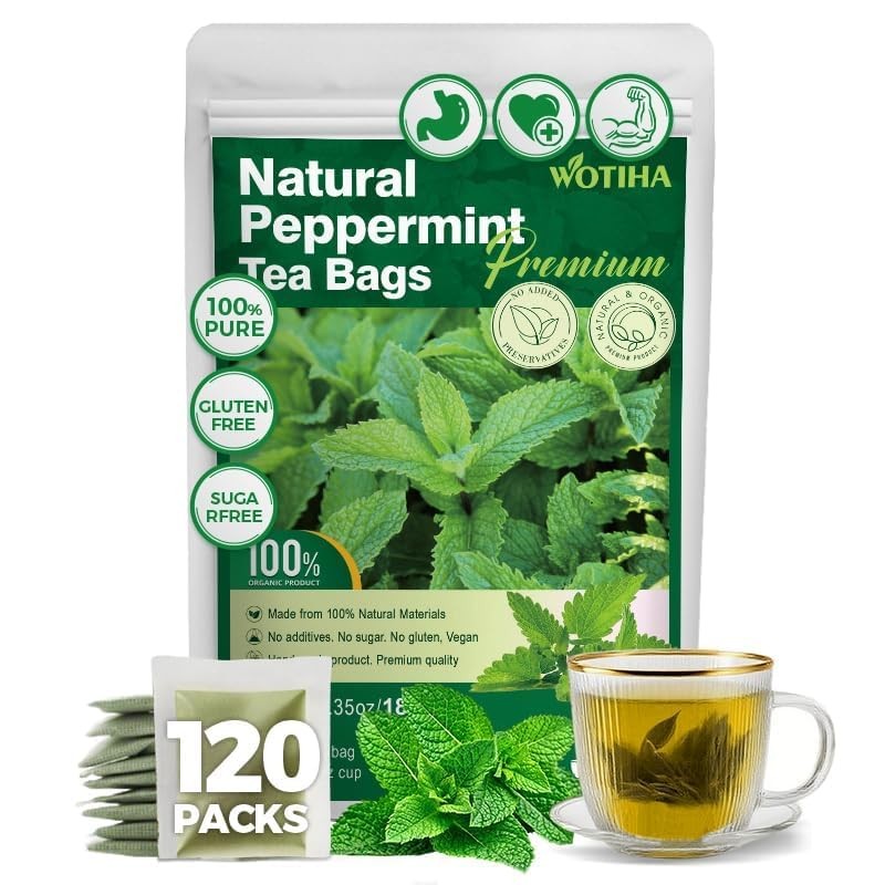 Natural Peppermint Tea 180g.120 Herbal Tea 100% Natural Peppermint Leaves.Non…