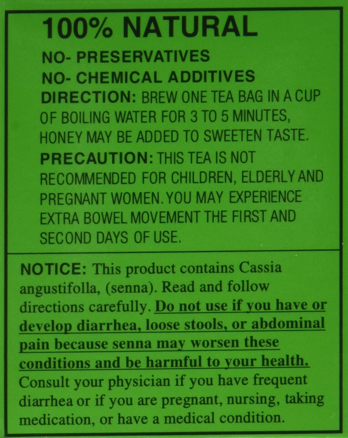 Evergreen Leaves Brand California Dieters’ Tea 20 TB 20 Count (Pack of 1)