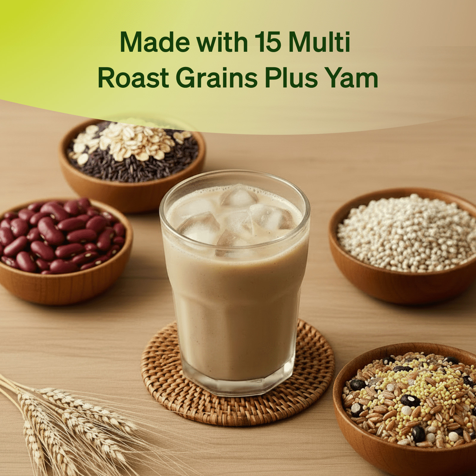 Damtuh Korean 15-Grain Roasted Grain & Yam Misugaru Powder, 12 Count