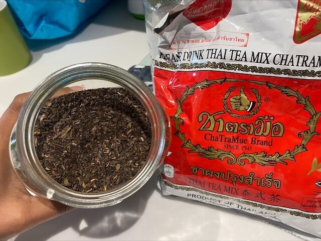 Cha Tra Mue Brand Thai Tea Mix (Original) Bag 400 g Thailand Tea free shipping
