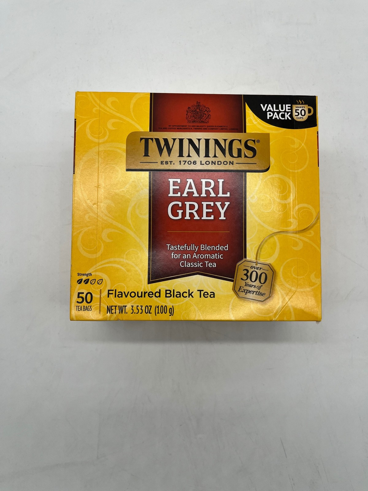 Twinings Earl Grey Tea 50 Tea Bags 3.53oz Value Pack Flavoured Black Tea Classic