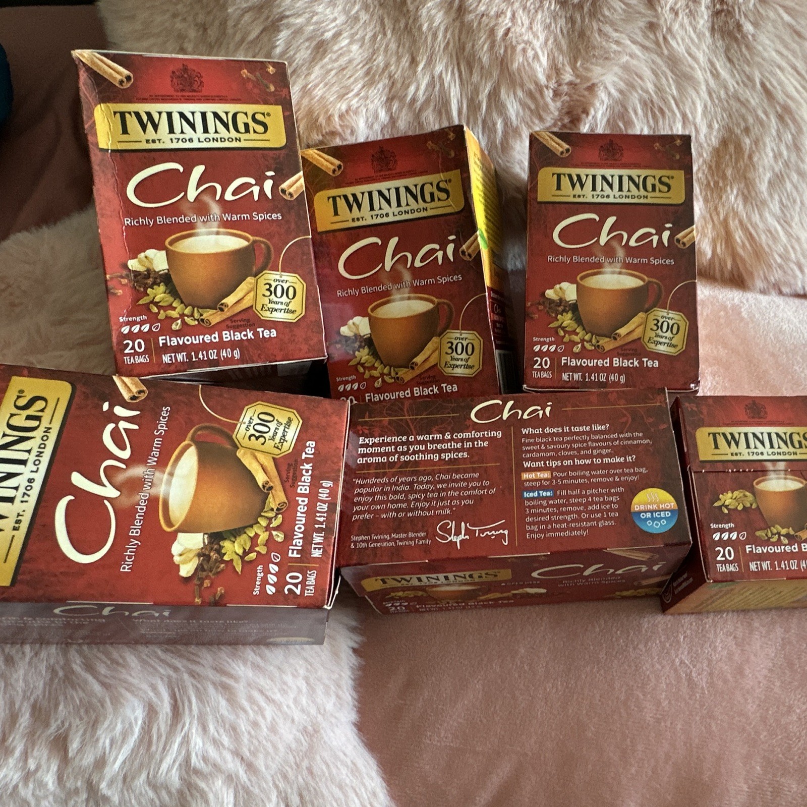 Twinings Chai Black Tea Bags, Cinnamon Cardamom Clove Ginger, 20ct 1.41oz