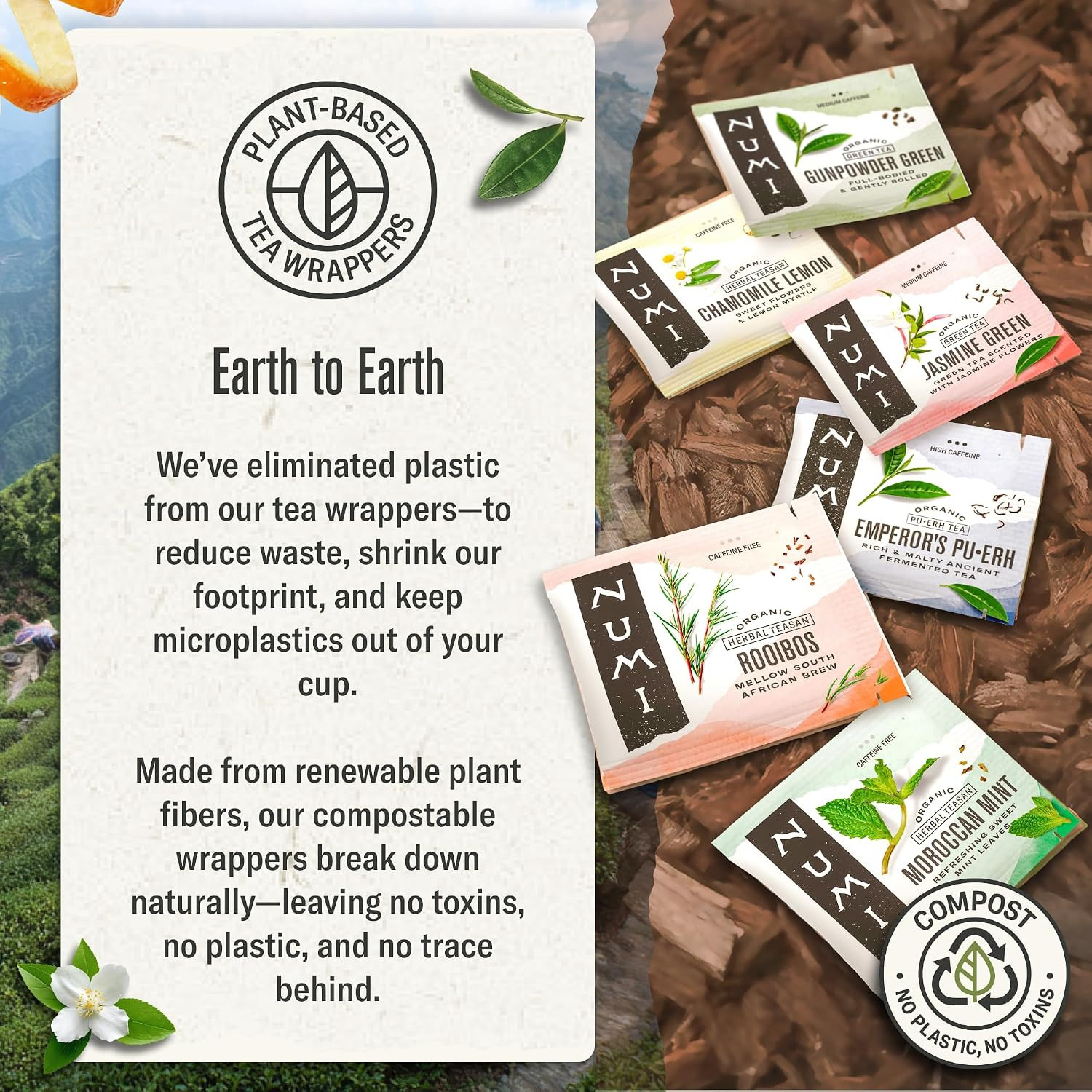 Numi Organic Matcha Toasted Rice Tea, 100 Matcha Tea Bags, Flavorful Green Tea
