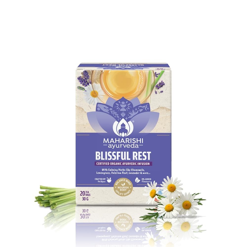 Maharishi Ayurveda All Natural Blissful Rest Herbal Tea, 20 Tea Bag