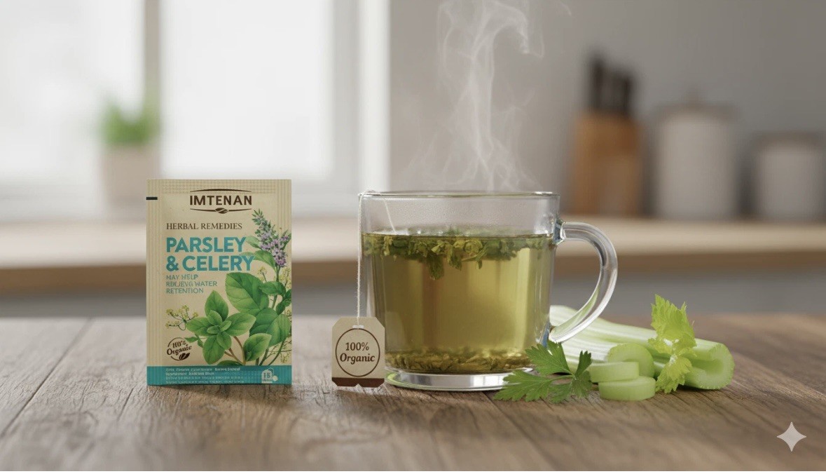 Imtenan Organic Parsley and Celery Herbal Tea – 18 bags