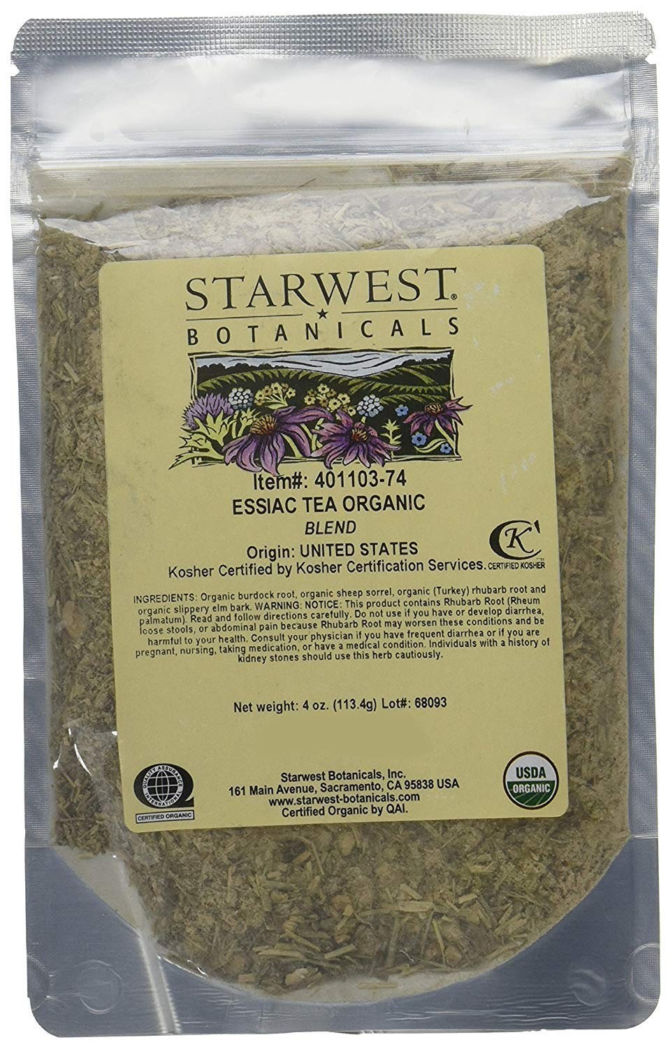 Organic Essiac Tea Blend – Herbal Detox, Immune Support, Natural Wellness
