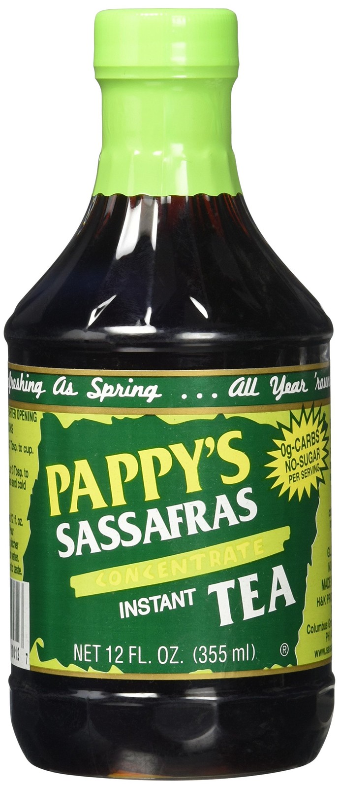 Pappy’s Old Fashioned Sassafras Tea Concentrate, 12 fl oz 12 Fl Oz (Pack of 1)
