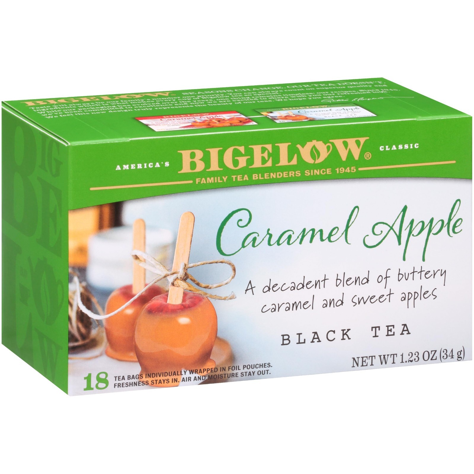 Bigelow Caramel Apple Tea – 18 Per Box – (3) Boxes Total