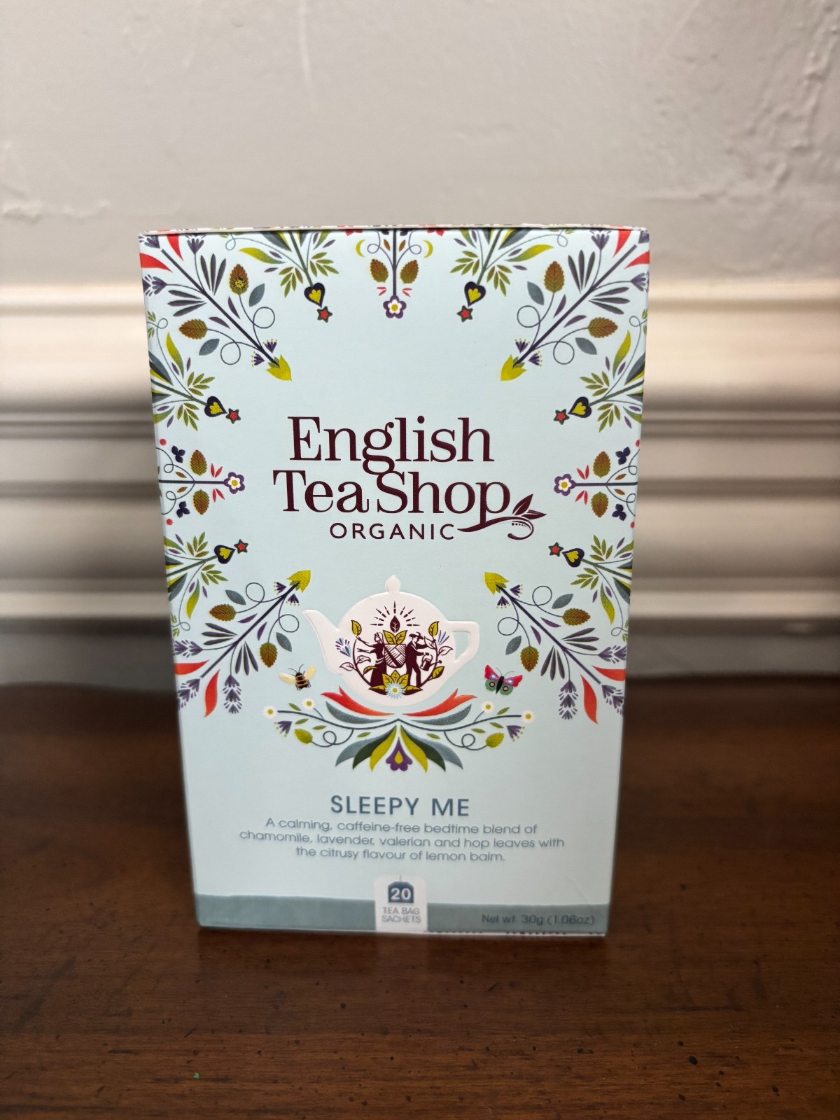 English Tea Shop Organic Sleepy Me – Box of 20 Paper Tea bag sachets Exp 11/2026