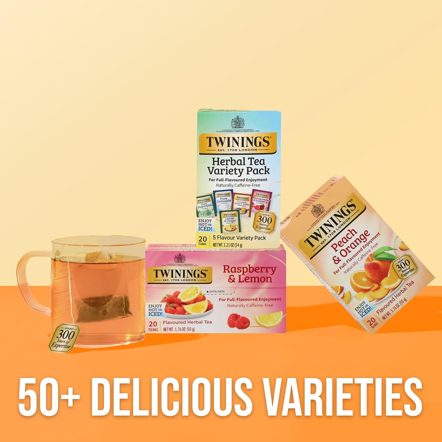 Herbal Tea Variety Pack, 20 Count (Pack of 1), Formerly Assorted Herbal, Include