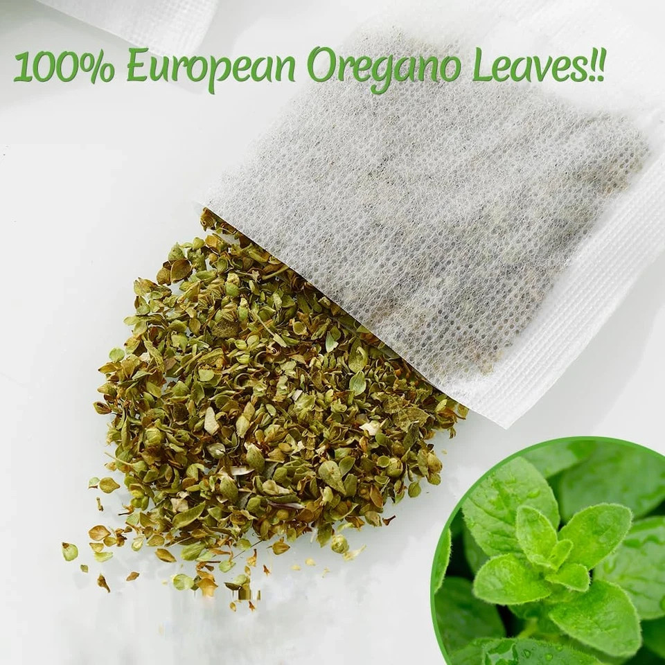 Premium 50 Oregano Tea Bags, Made with 100% Natural Oregano Leaves, No Additives