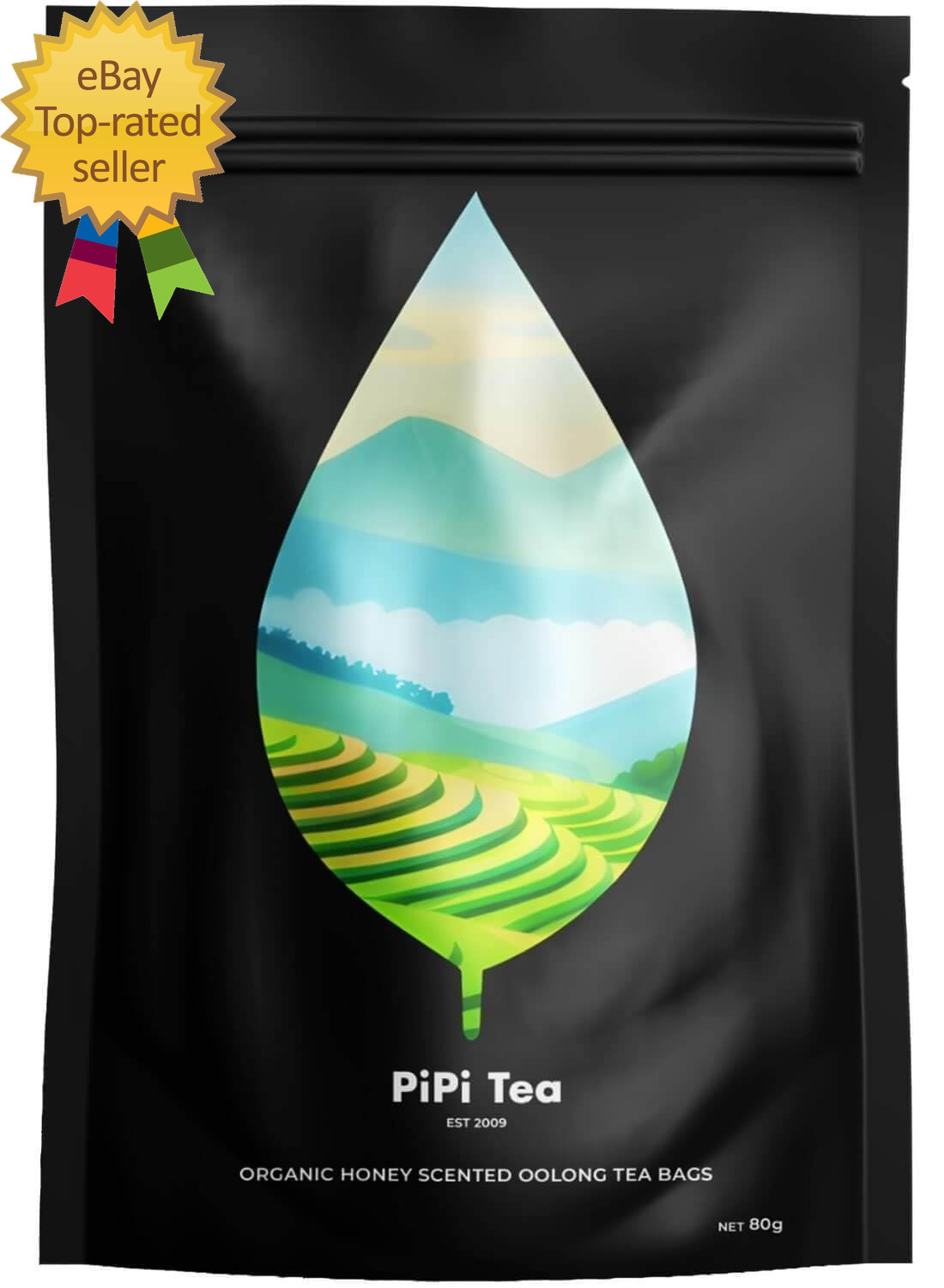Organic Oolong Tea Bags – Whole Leaf 20 Bags (4G Each) – Cortisol & Calming