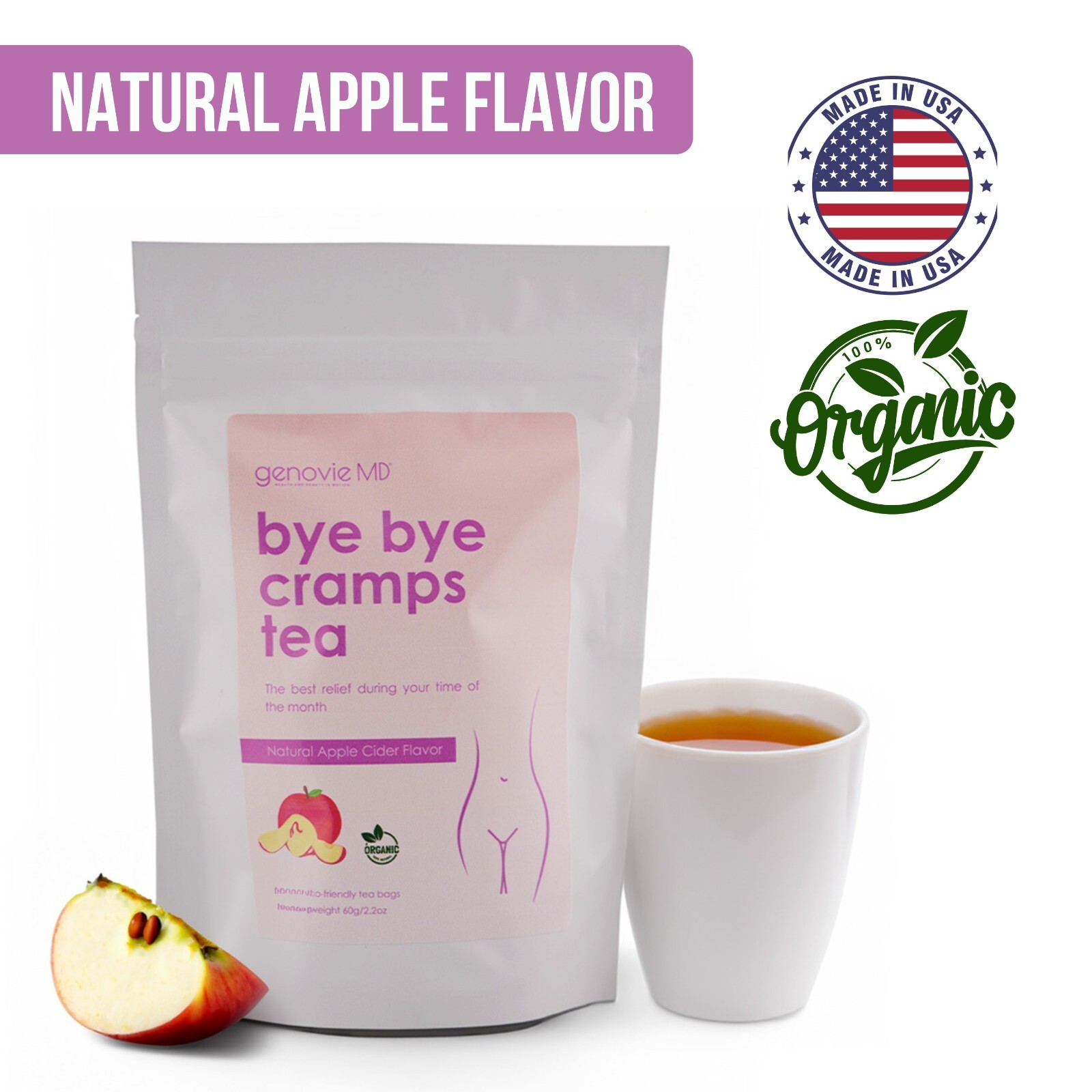 PMS Cramps Tea | 30 Tea Bags – Menstrual Relief Tea from Cramps and Bloating
