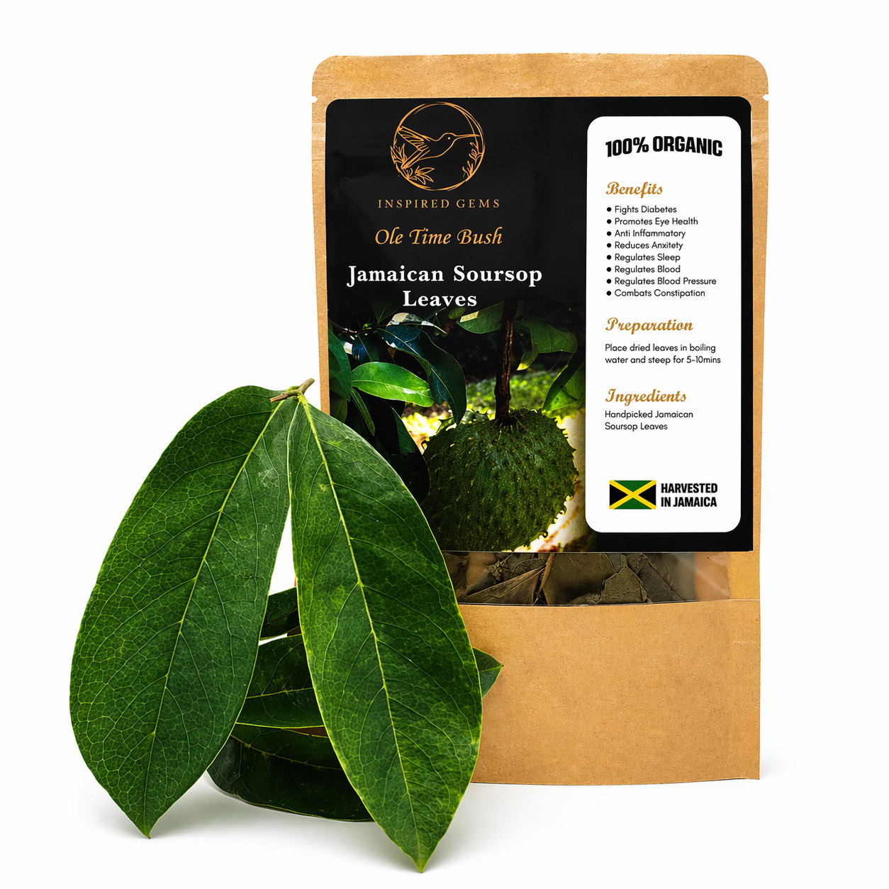 Authentic Jamaican Soursop Leaf-Jamaican Bush Tea • Available in US & Canada