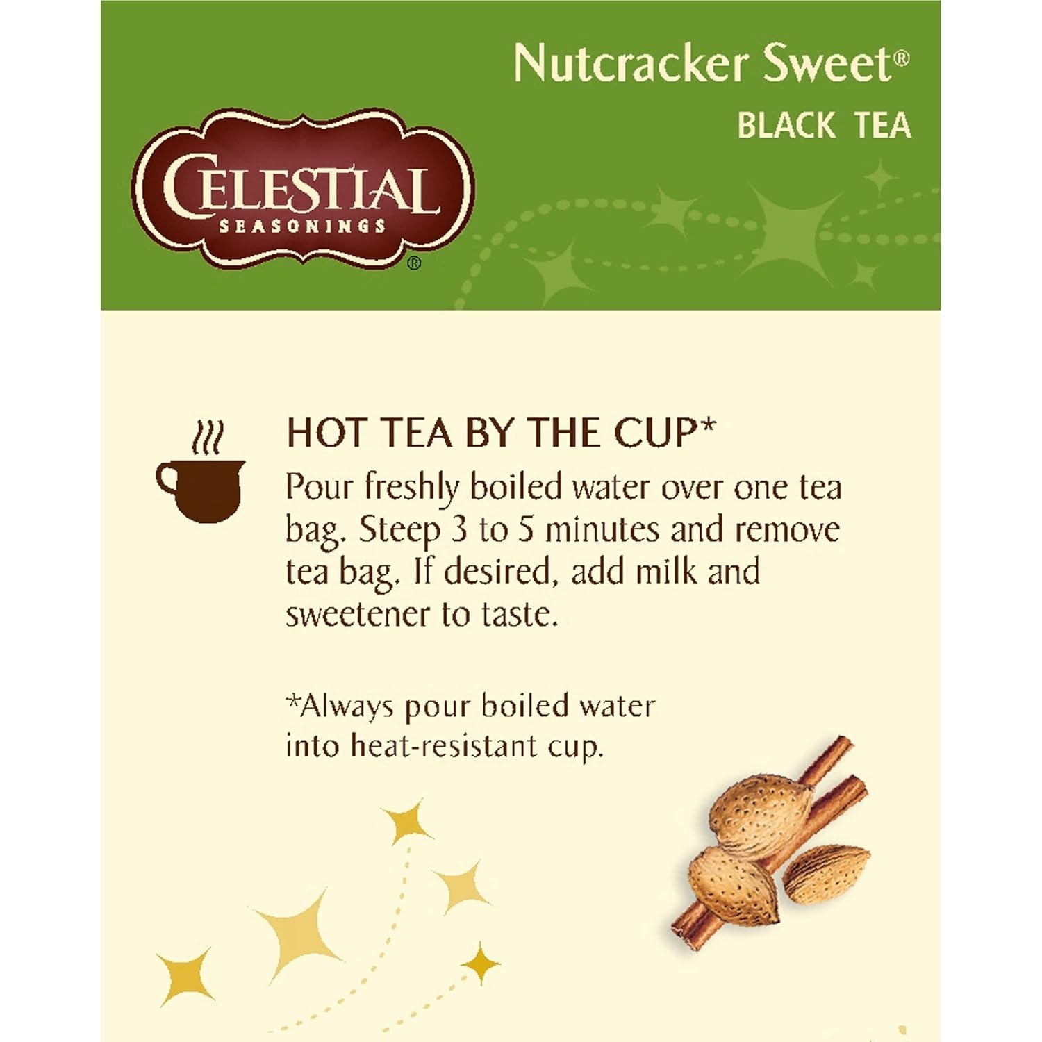 Nutcracker Sweet Black Tea – High Caffeine, Eco-Friendly Choice – 108 Teabags