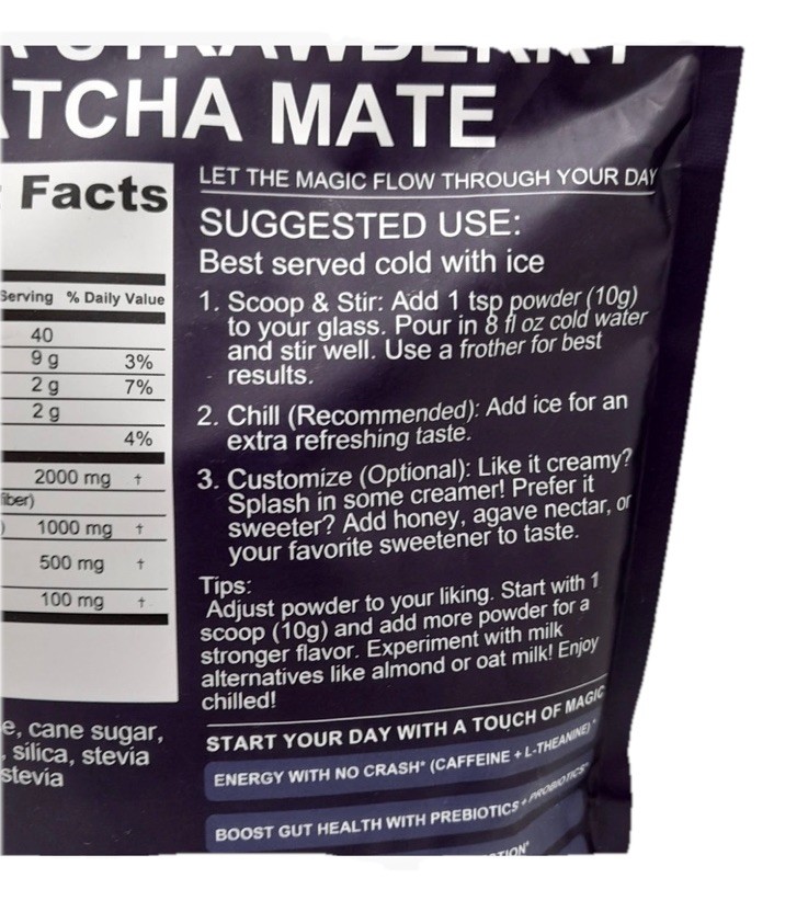 Yerba Mate Strawberry Matcha Mate 40 servings, 08/20/2027