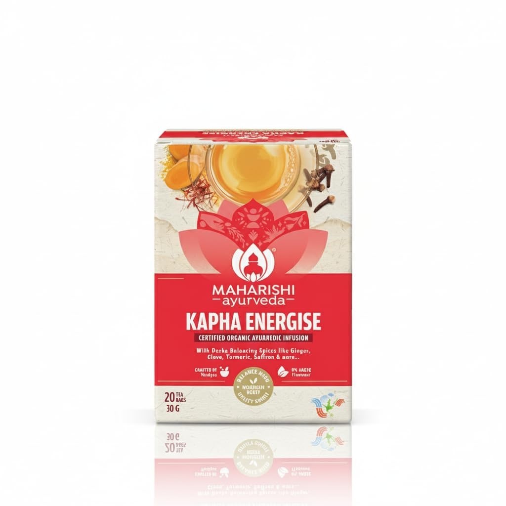 Maharishi Ayurveda All Natural Kapha Energise Herbal Tea, 20 Tea Bag