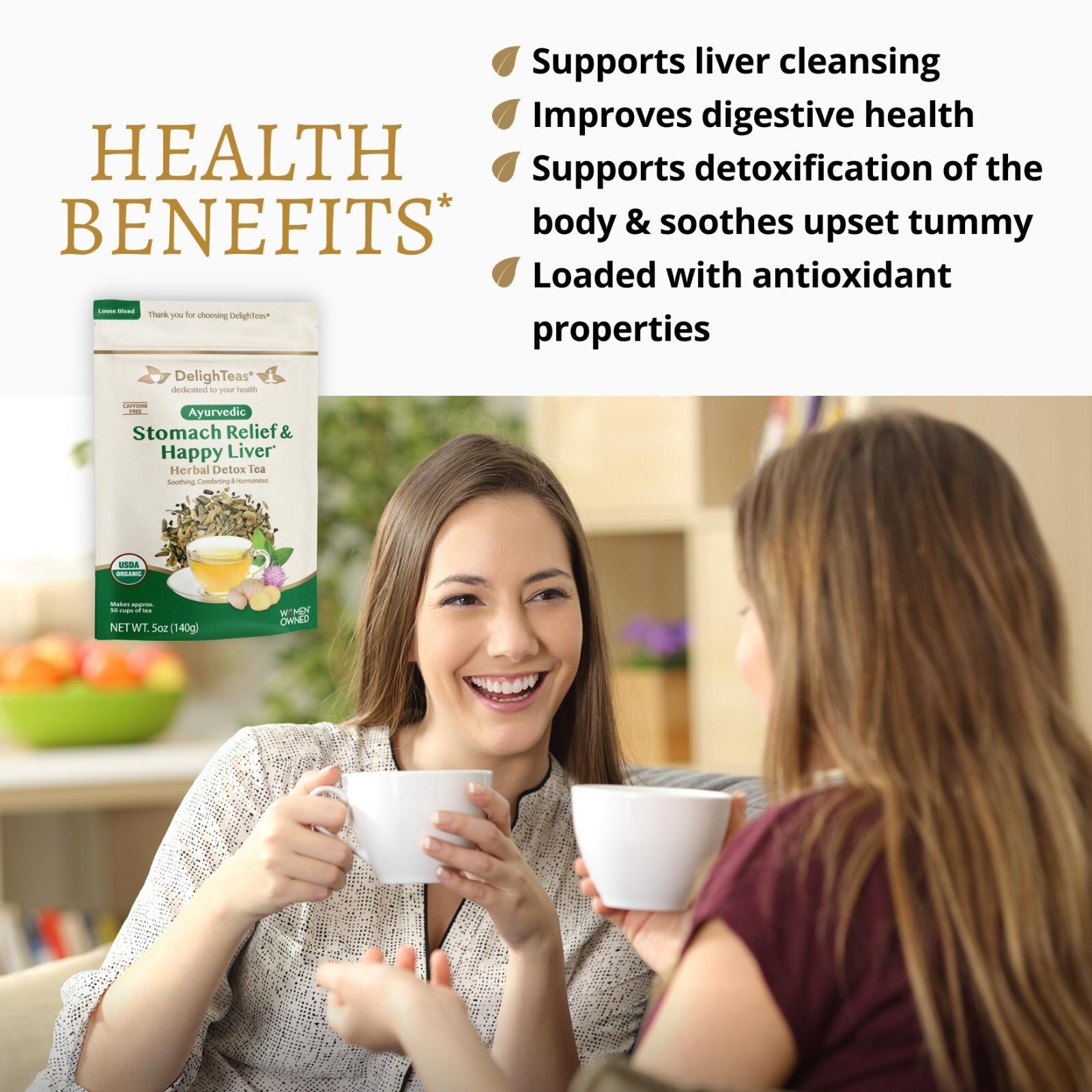 Ayurvedic Stomach Relief & Happy Liver Tea – Loose Blend