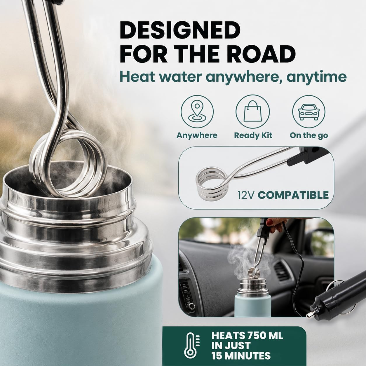 TUMA TU MATE Complete Yerba Mate Kit – Stainless Steel Mate Cup Set, Bombilla (S