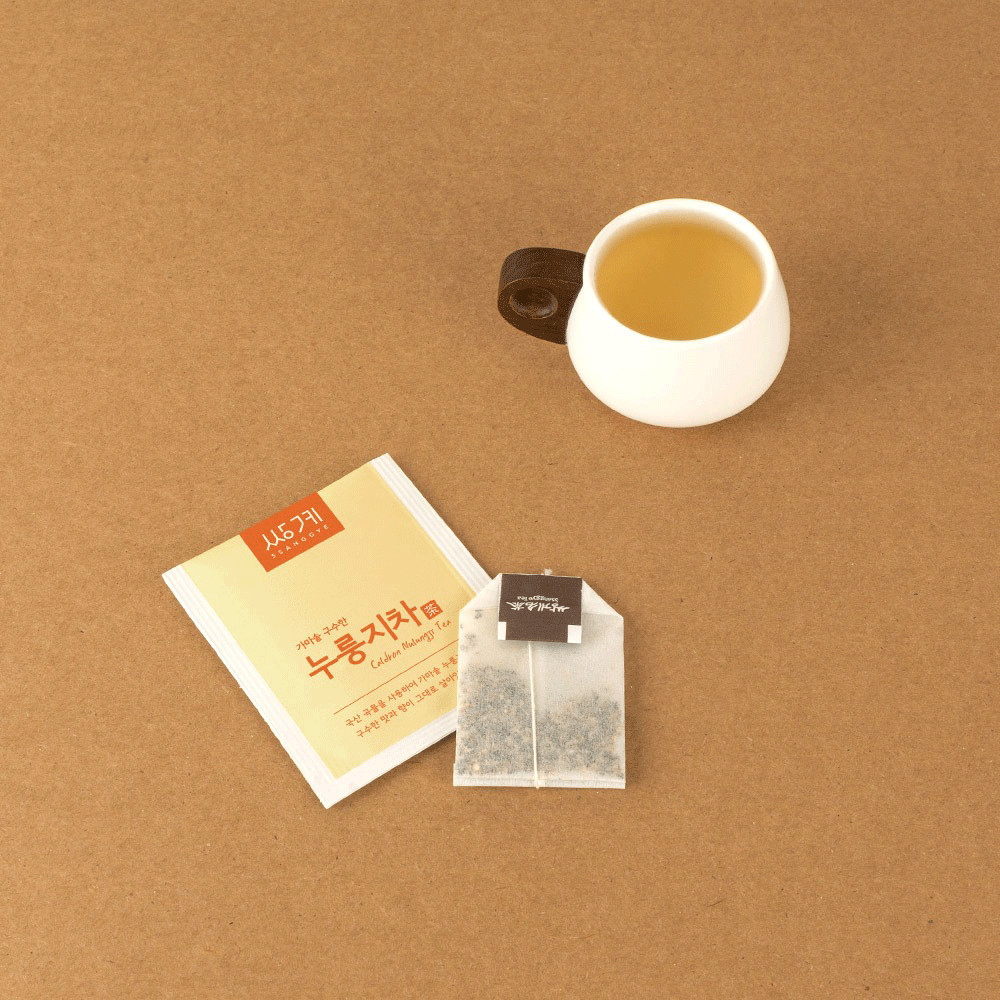 Korean Roasted Rice Tea (Nurungji) – Caffeine-Free Grain Tea | 40 Tea Bags