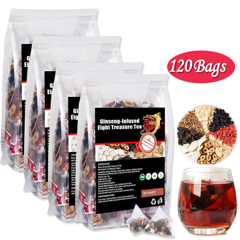 Eight Ginseng-infused Treasure Tea Kidney Ginseng Wolfberry Mulberry Health -USA
