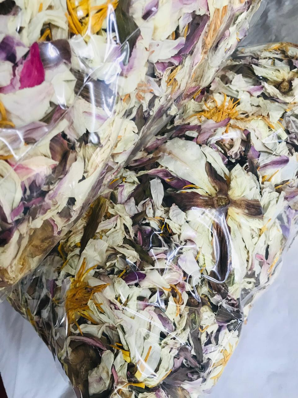 Dried White Lotus Flower Nymphaea Ampla 1 lb+ Organic Hand Picked Herb Tea