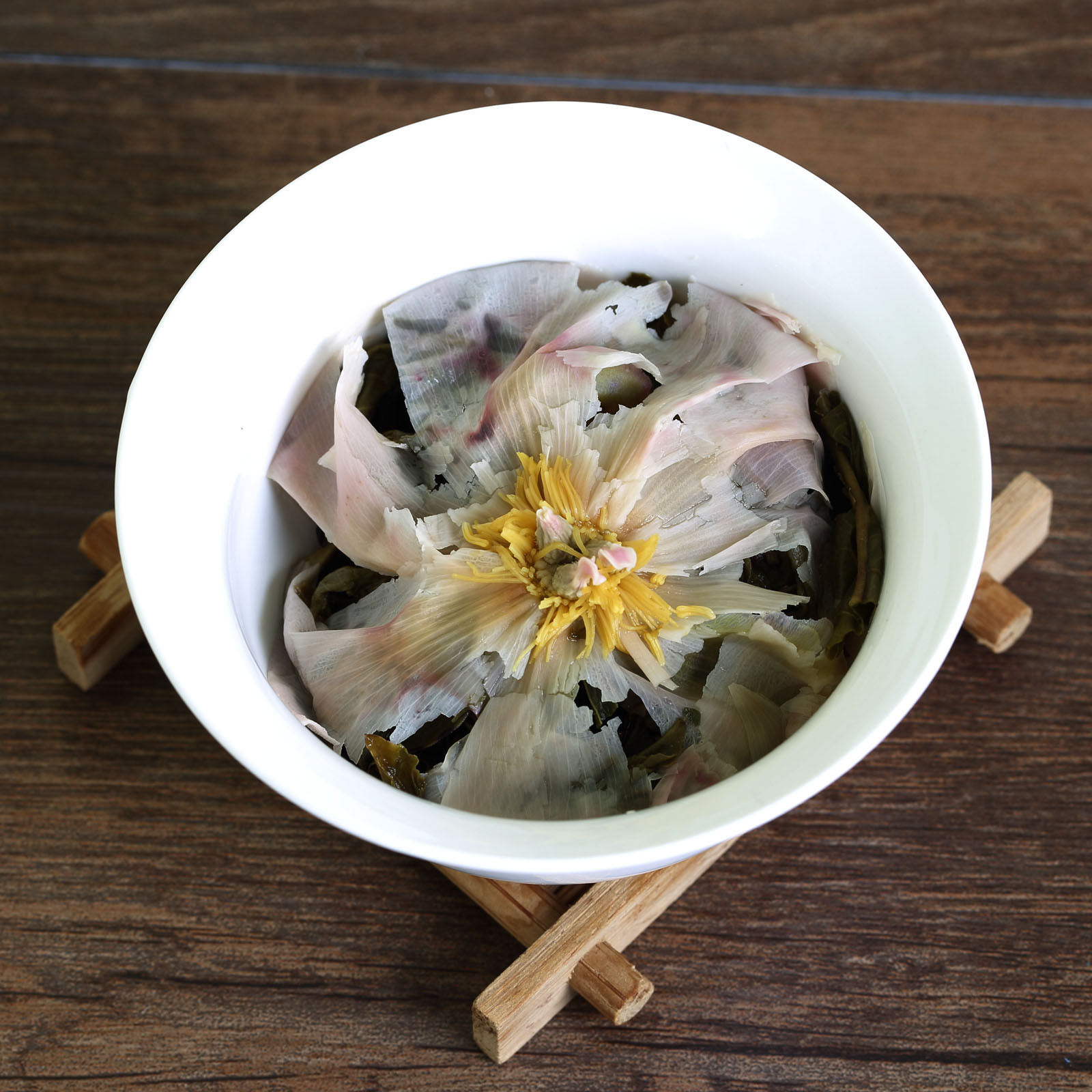 GOARTEA 100g 2017 Year Peony Flower Yunnan Bulang puer Pu’er Puerh Tea Raw Ball