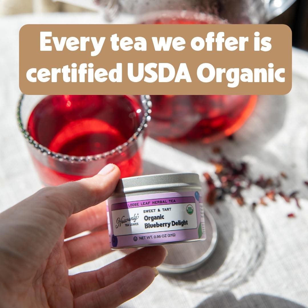 Heavenly Tea Leaves Organic 9 Flavor Variety Pack, Loose Leaf Tea Sampler Gif…