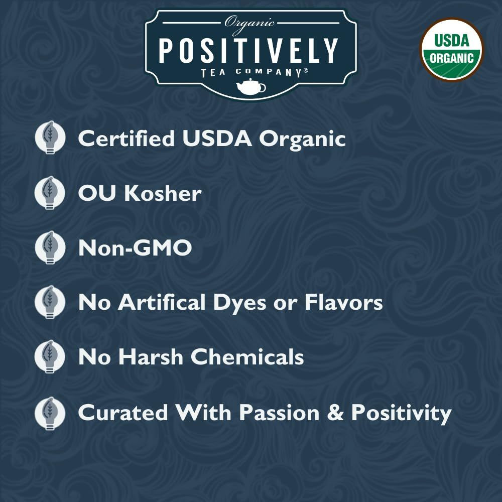 Organic Positively Tea Company, Assam TGFOP Black Tea, 1 Pound (Pack of 1)