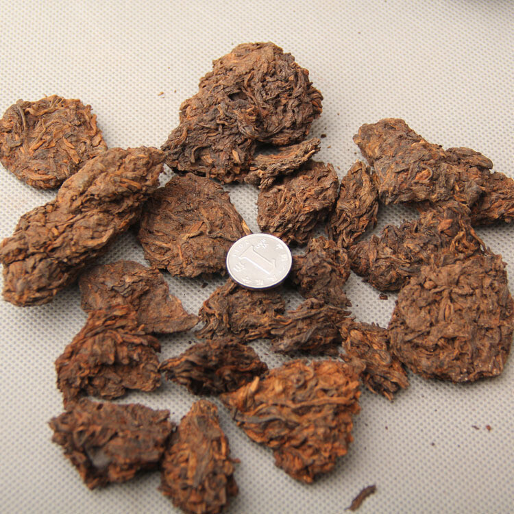 Supreme Aged Golden Buds Lao Cha Tou Pu’er Pu-erh Loose Tea Puer Ripe Shu 250g