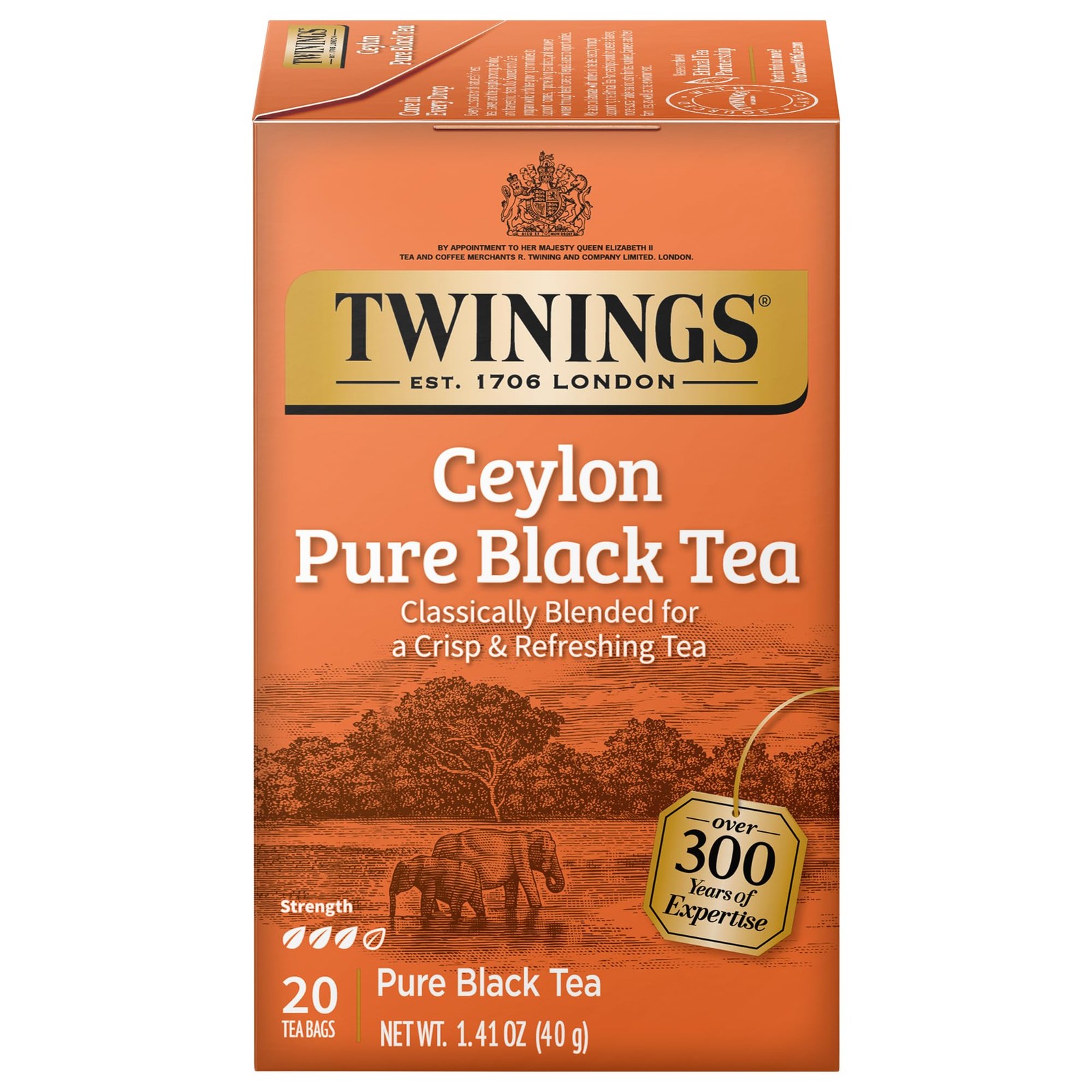Twinings of London Ceylon Orange Pekoe Tea (Box 20) 20 Count