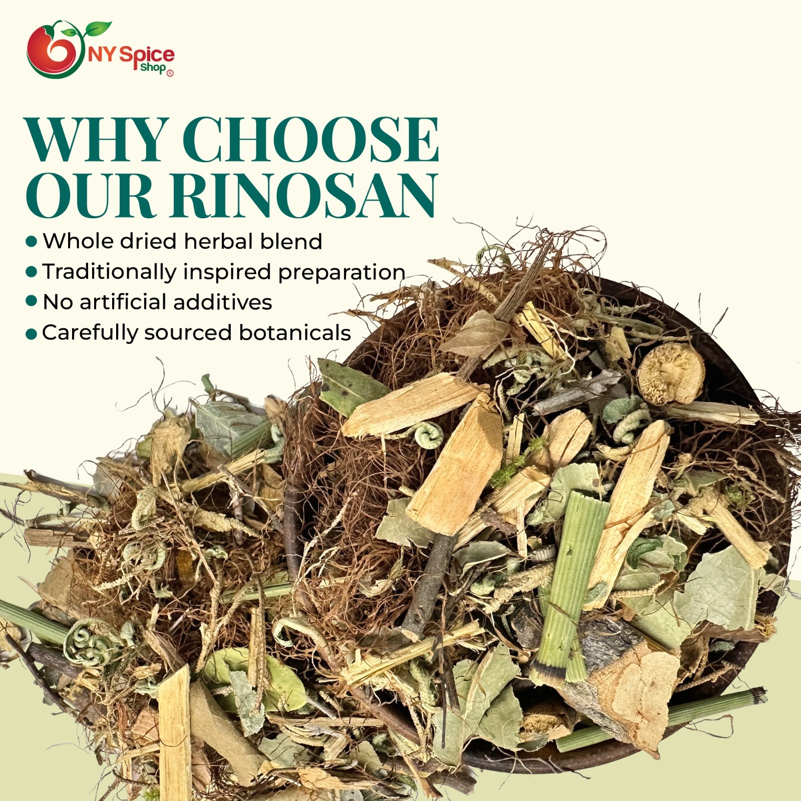 Traditional Rinosan Natural Herbal Infusion | Earthy Aromatic Wellness Herb