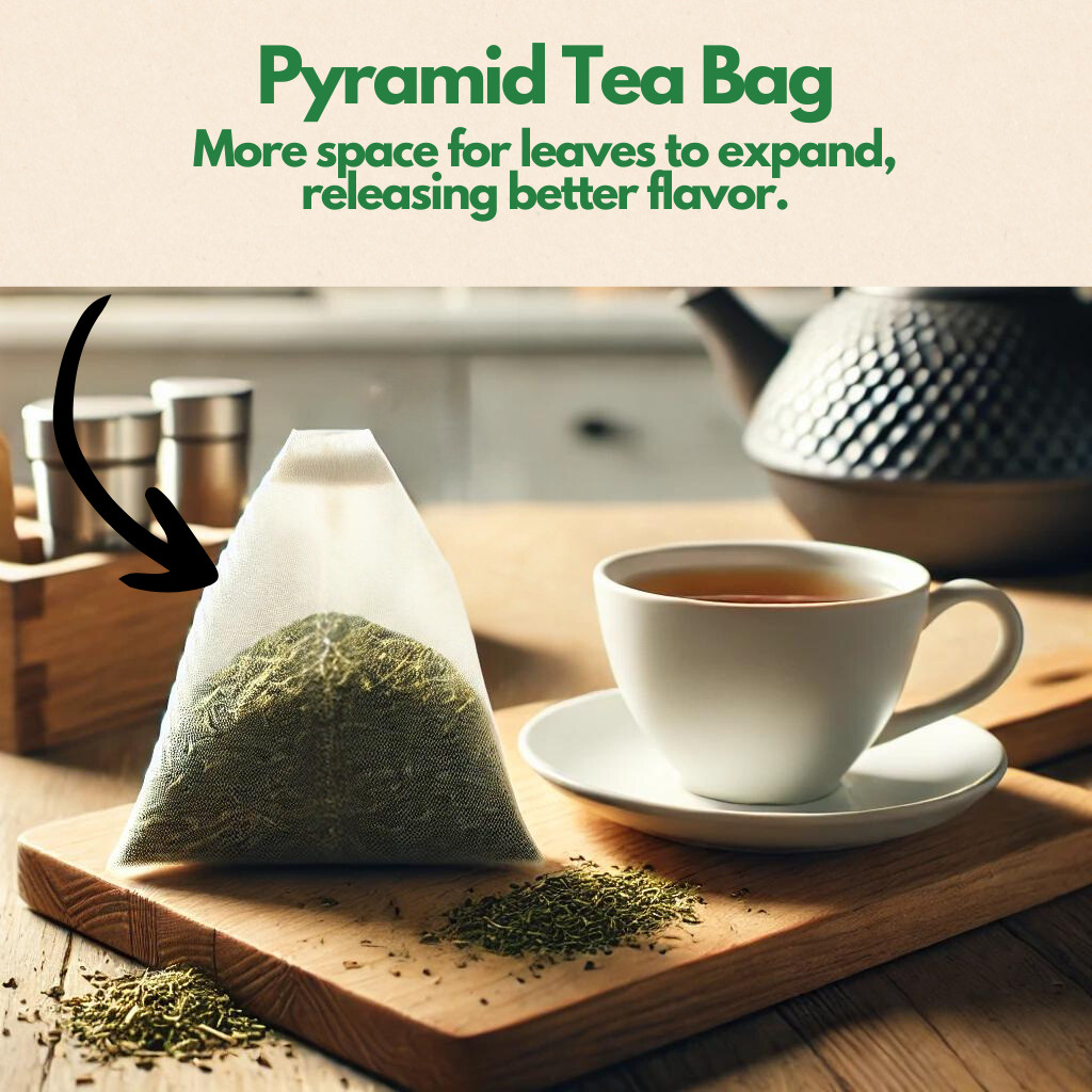 Organic Unsmoked Yerba Mate Tea Bags – 100 Count (Plant-Based Pyramid Tea Bags)