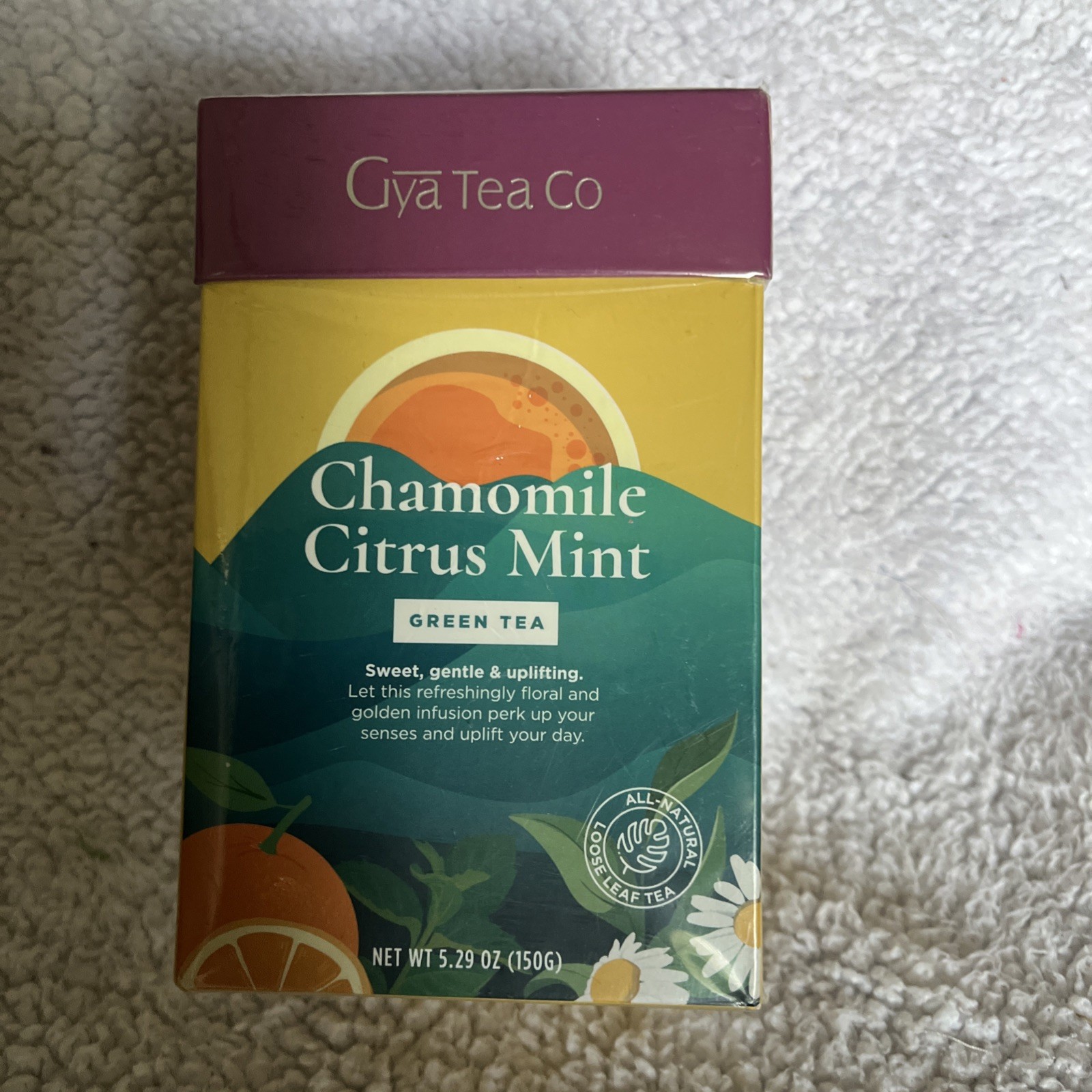 Gya Tea Co Chamomile Citrus Mint Green Tea Net WT 5.29 oz (150G)