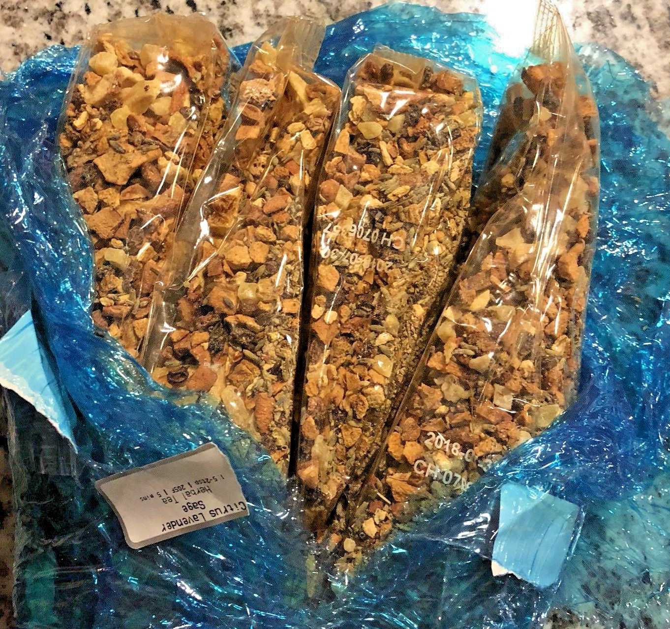 🍊 NEW RARE AMAZING 8 OZ TEAVANA CITRUS LAVENDER SAGE HERBAL TEA SEALED BAG 🌈🍊