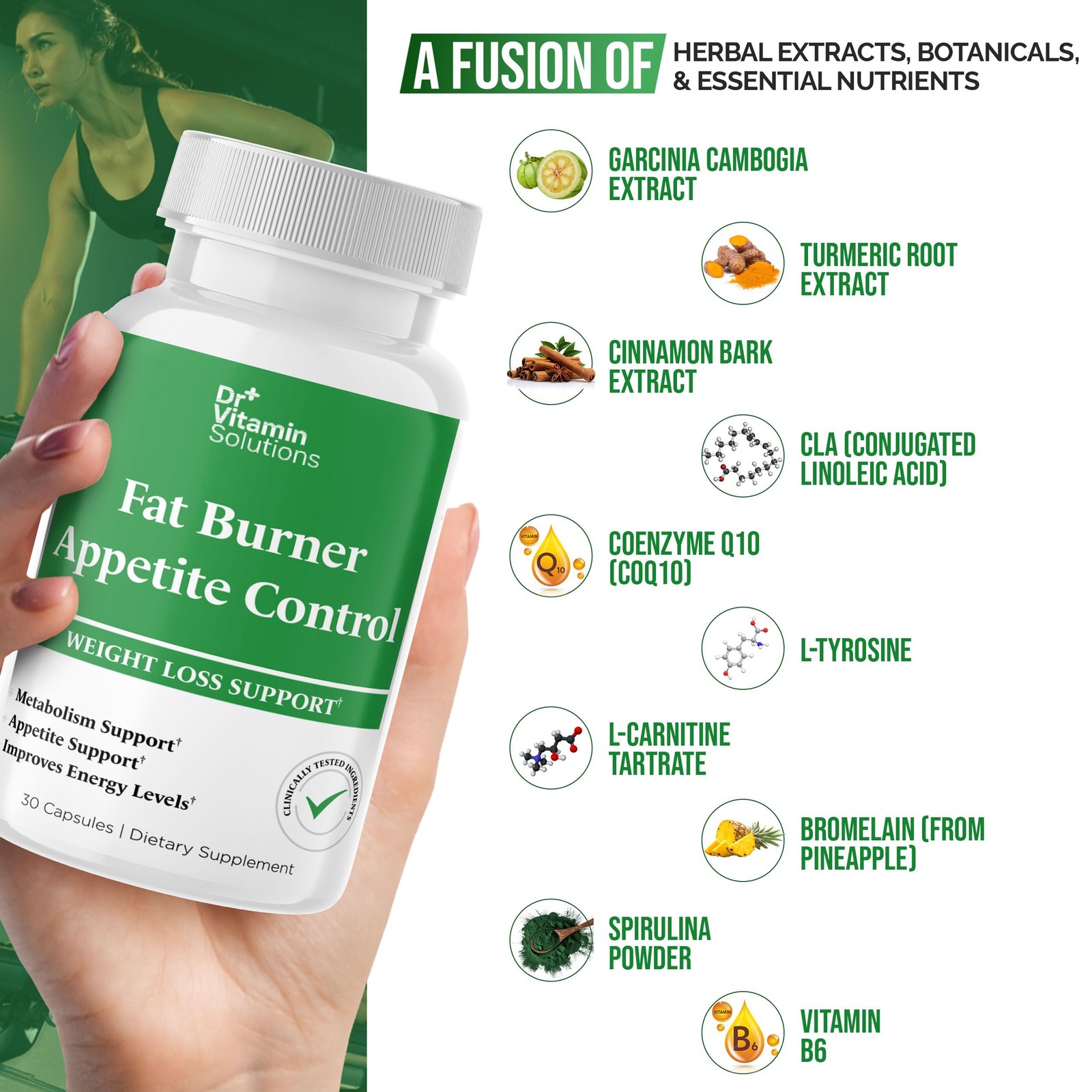 Fat Burner & Appetite Control Weight Loss Supplements for Women & Men – Metab…