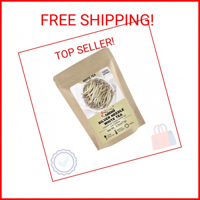 FullChea – White Tea Loose Leaf – Yunnan Silver Needle White Tea – Low Caffeine