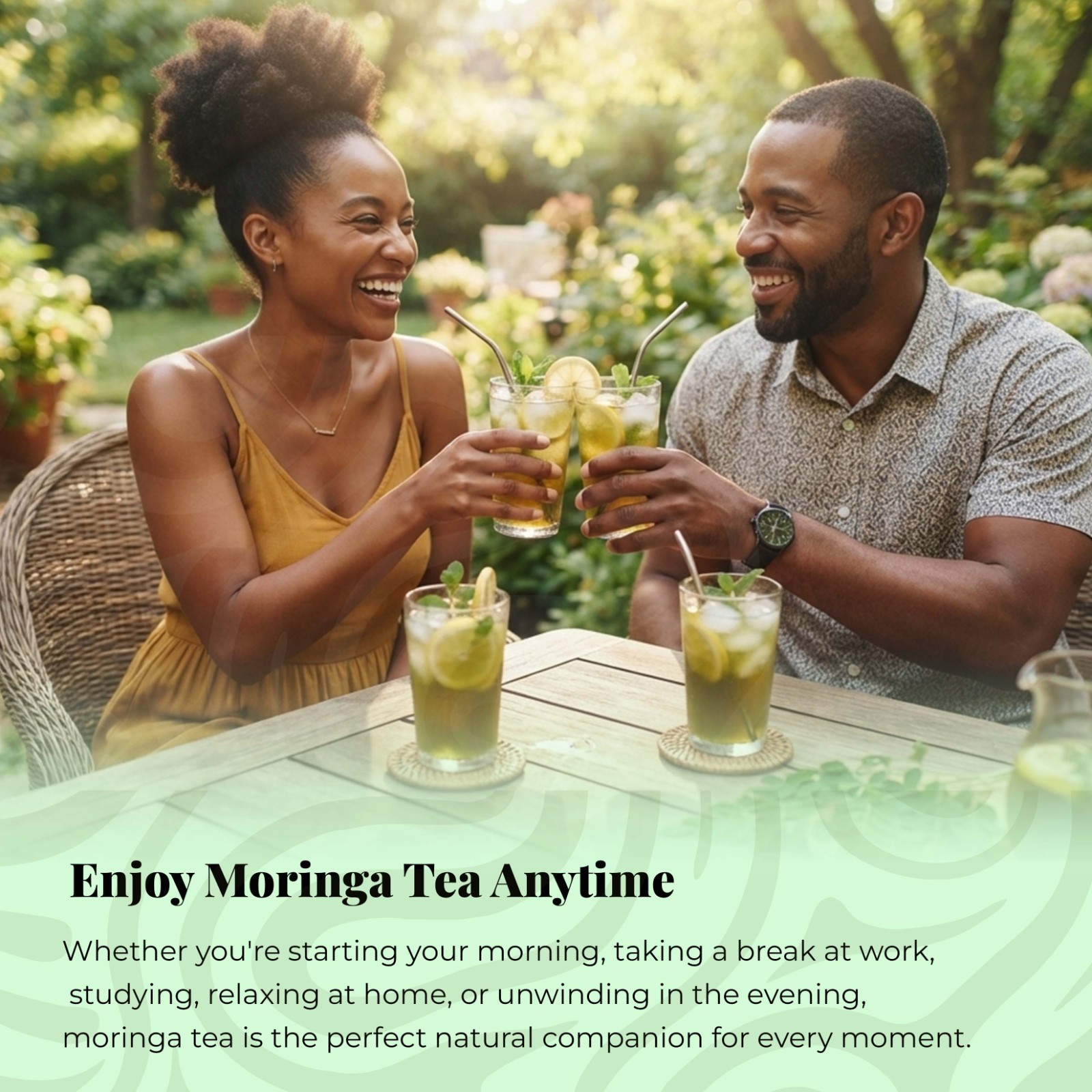 40 Moringa Tea Bags All Natural Moringa leaf Tea- Caffeine-Free Herbal Tea