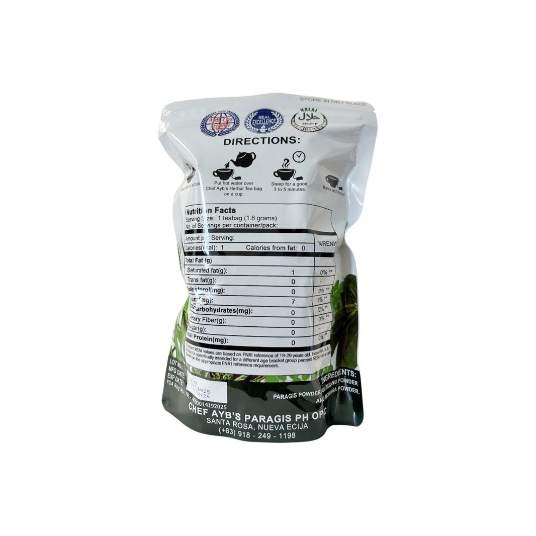 Chef Paragis Aybs Tea with Moringa and Guyabano Extract 3 In 1 (20 Tea bags) 2pc
