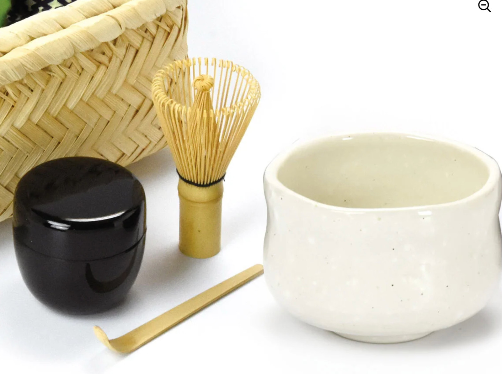 Portable Matcha Set – Traditional Tea Ceremony Set with Bamboo Basket |YOUBI 白志野