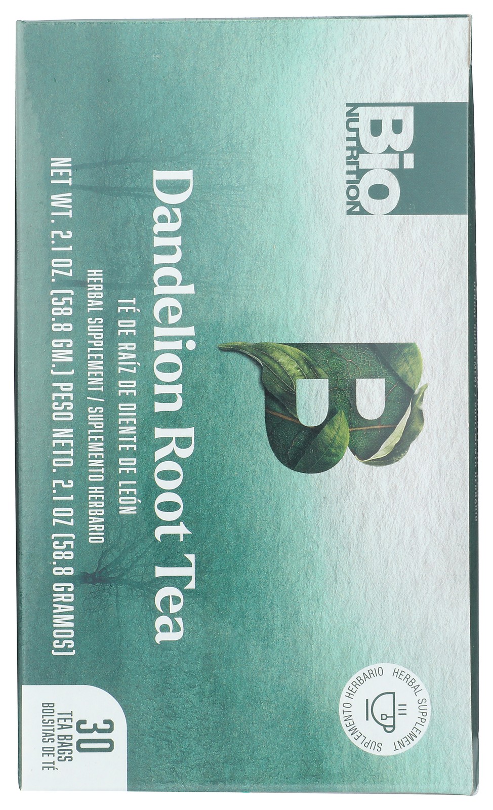 Dandelion Root Herbal Tea 30 Bags By Bio Nutrition 1 Pack