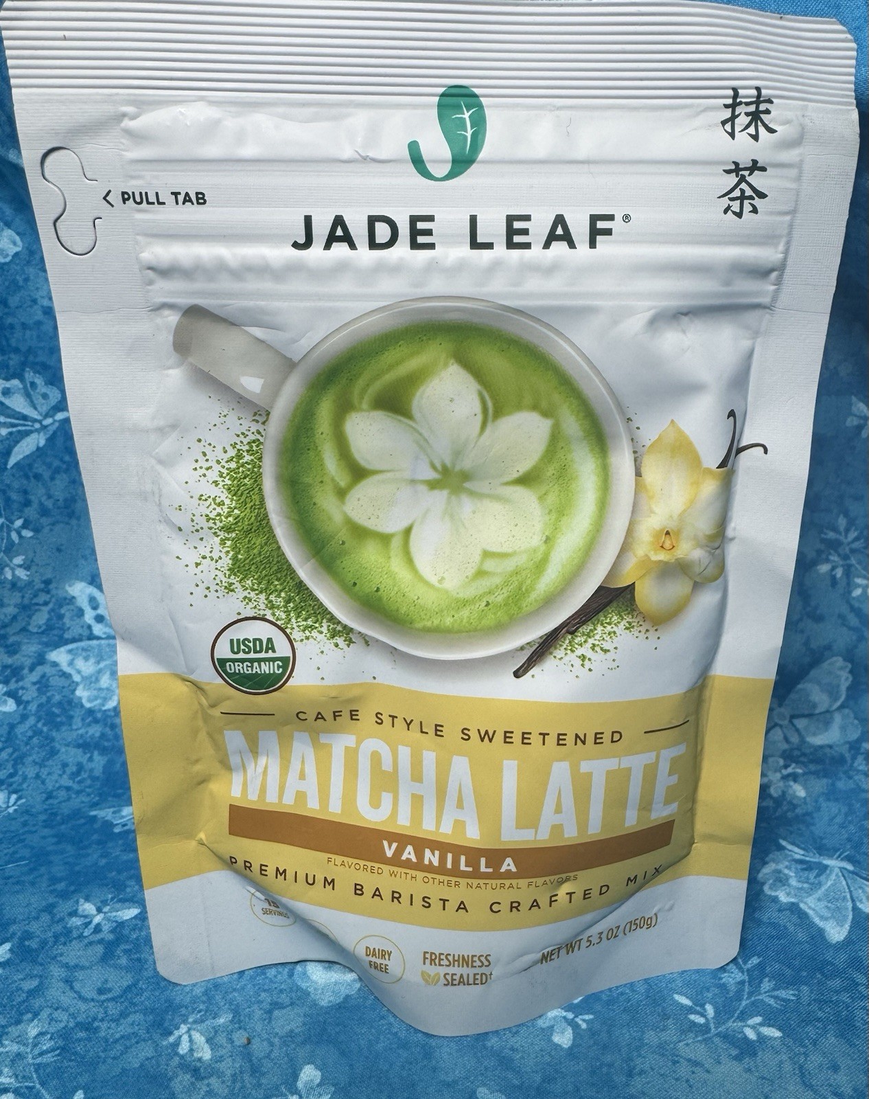 Jade Leaf Matcha Latte Organic Cafe Style Vanilla Matcha Green Tea Powder