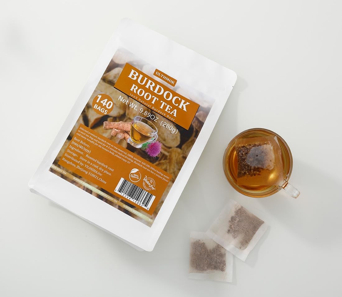 Premium Burdock Root Tea Bags,140 Bags.100% Natural 140 Count (Pack of 1)