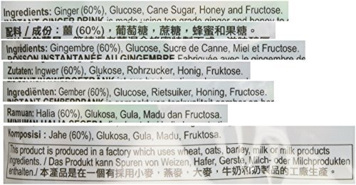Ginger Drink 40 Sachets Packed in 2 Bags 12.6 oz With Honey