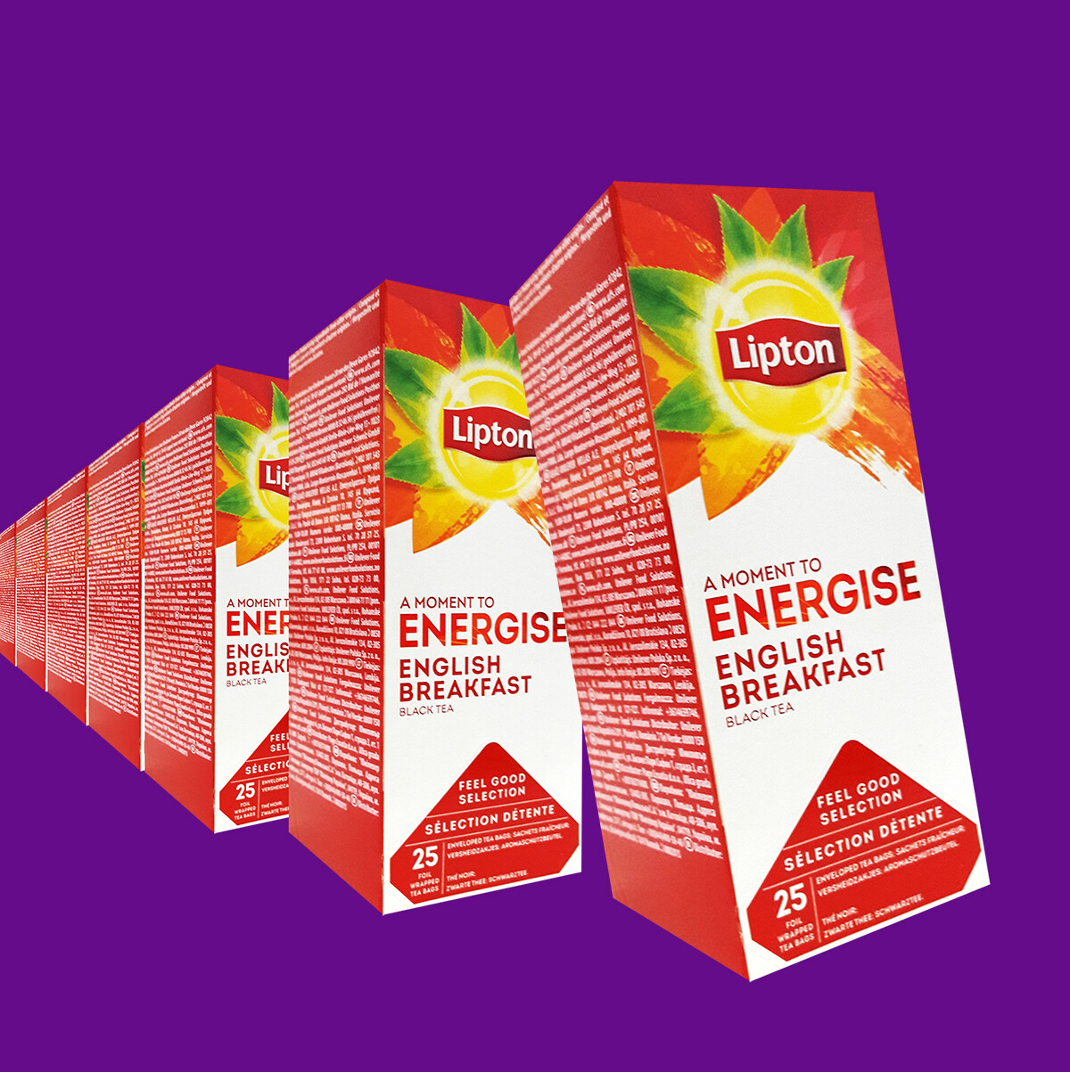 FREE SHIPPING 175x Feel Good Selection Lipton Tea bags, choice in 14 taste