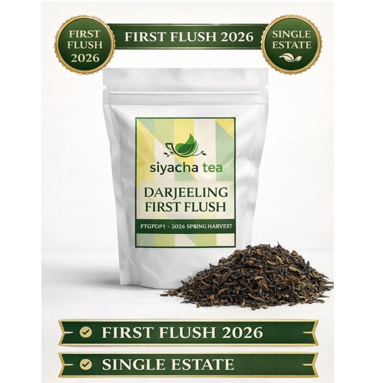 Darjeeling First Flush Tea 2026 Fresh Castleton STFGOP 1 Loose Leaf 250g/8.82OZ