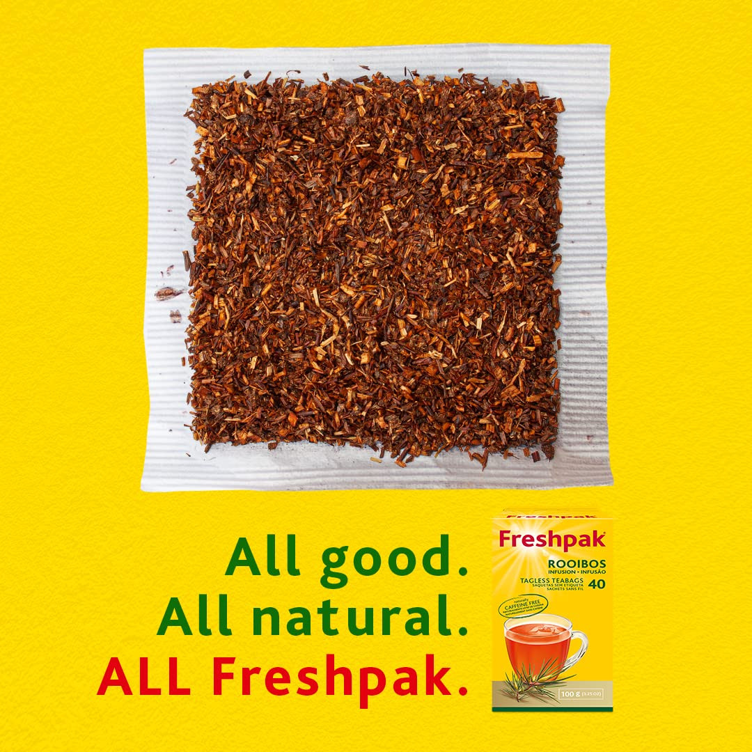 Freshpak® Rooibos Tea | 80 Tagless Teabags | Packed at Source in South Africa |