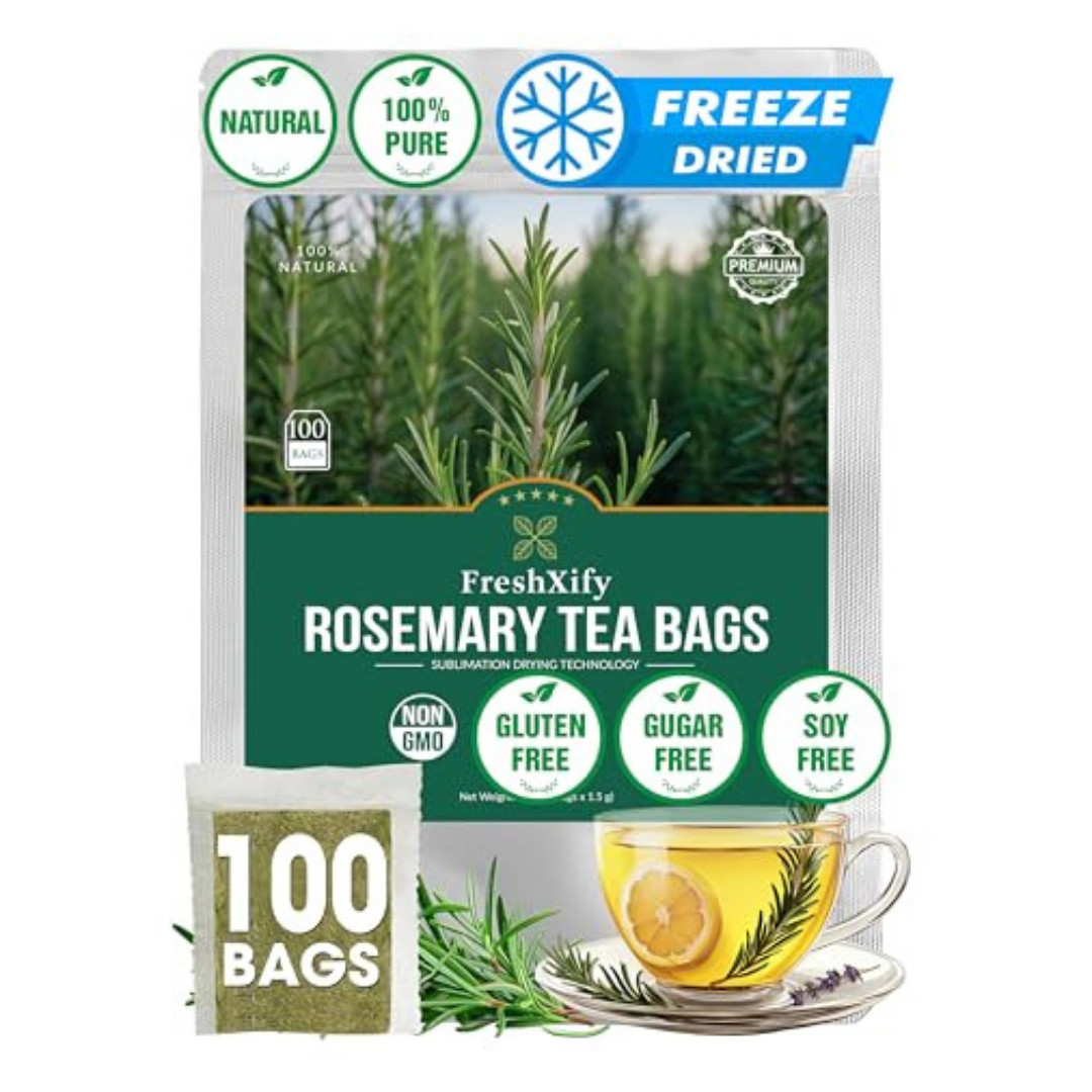 ULTHMOK Rosemary Tea Bags 100 Count Pure Natural Caffeine Free Herbal Tea