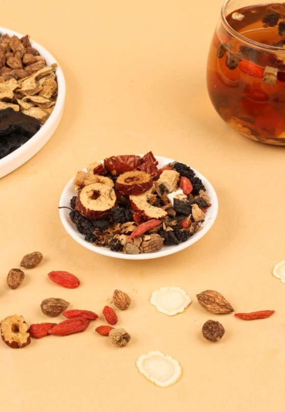 Kidney Ginseng Five Treasure Tea -Eight Treasure Tea with Wolfberry & Mulberry